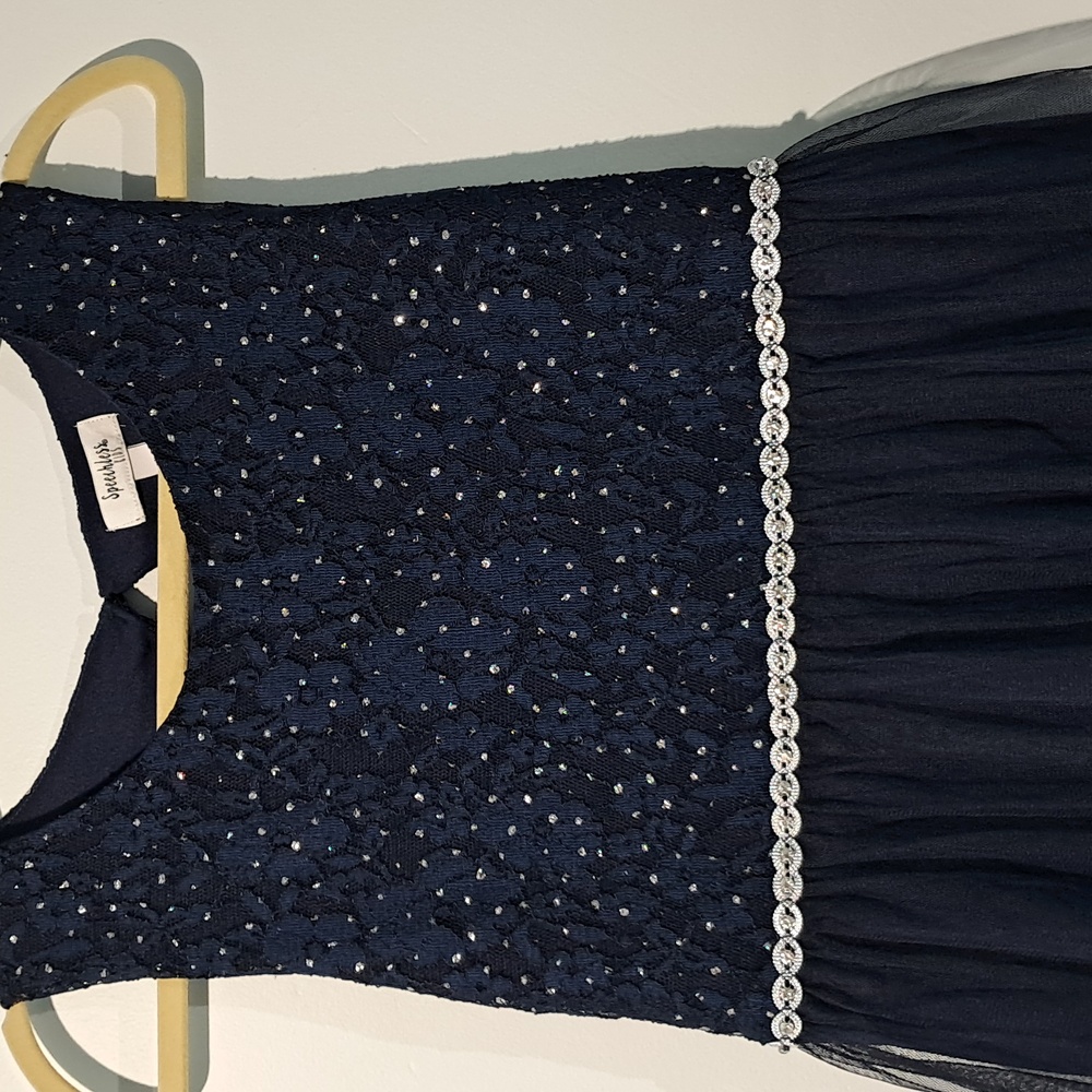 Speechless Kids Dress. Size 14.5. Navy. - Picture 4 of 14